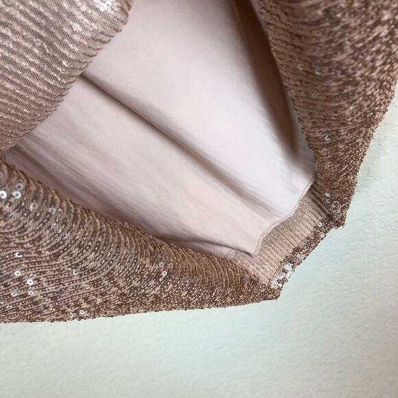 NWT Zara Blogger Sequin Ruffle One Shoulder Dress. - Picture 9 of 14